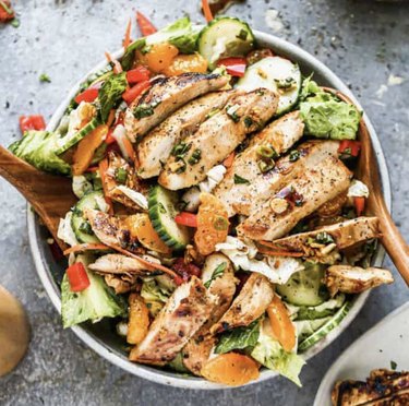 Asian Chicken Salad, one of the best high-protein salads