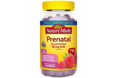 Nature Made Prenatal Gummy + DHA, one of the best prenatal vitamins that do not cause constipation