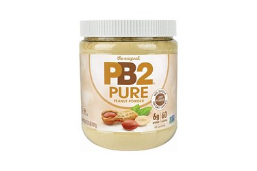Isolated image of PB2 Pure peanut butter powder, the best on the market