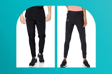 MaxTide Mens Slim Fit Joggers Fitness Activewear Sports Fleece Sweatpants for Gym Training