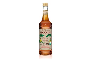 isolated image of Monin Organic Vanilla coffee flavoring Syrup