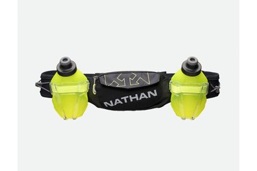 Nathan TrailMix Plus Hydration Belt as best running water bottle.