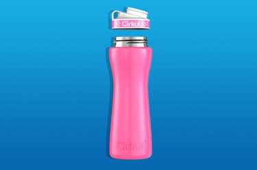 Initial Water Bottle - Pink, Y