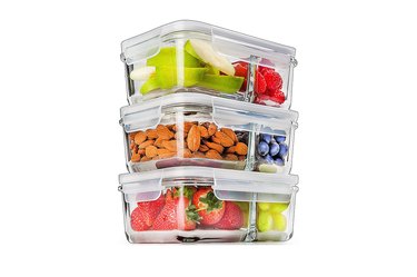 Prep Naturals Glass Meal Prep Containers Glass Two-Compartment