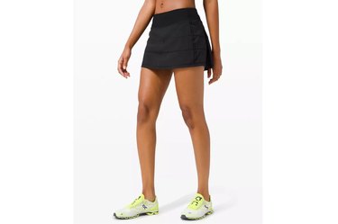 Lululemon Pace Rival Mid-Rise Skirt as best tennis clothes for women