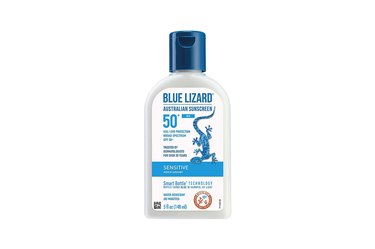 Blue Lizard Sensitive Mineral Sunscreen, one of the best sunscreens for tattoos