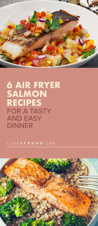 pin for 6 Air Fryer Salmon Recipes for a Tasty and Easy Dinner