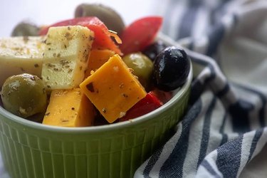 Marinated Cheese and Olives