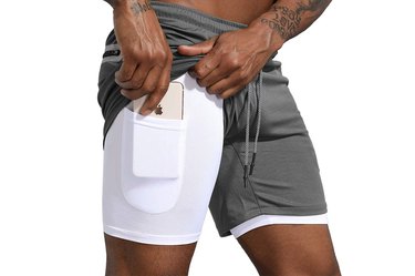 Leidowei Men's 2-in-1 Workout Running Shorts as best Amazon Prime Day deal