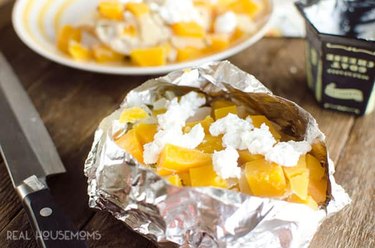 Butternut Squash and Chicken Foil Packets