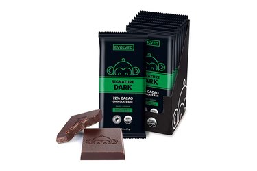 isolated image of the best organic chocolate bar Eating Evolved Signature Dark Chocolate