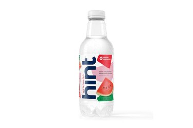 Hint water on white background