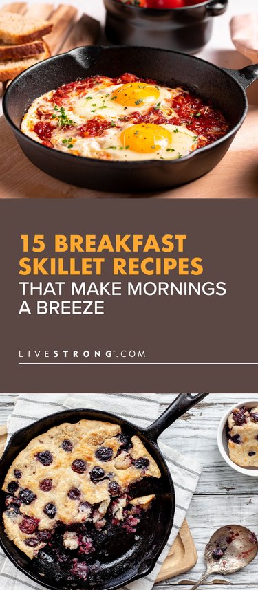 pin showing 15 Breakfast Skillet Recipes That Make Mornings a Breeze