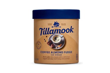 A Tub of the Best Value Coffee Ice Cream Tillamook Coffee Almond Fudge Ice Cream