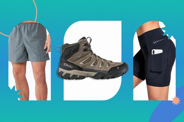 A collage of the best workout clothes on sale this Labor Day