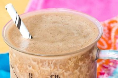 Chocolate and almond is a satisfying flavor combo in this protein coffee delight.