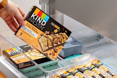 KIND snacks frozen treats in freezer