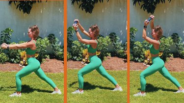 1. Runner's Lunge With Overhead Circle