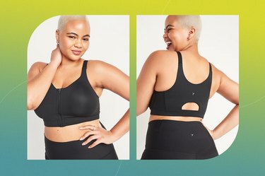 Old Navy High-Support PowerSoft Zip-Front Sports Bra