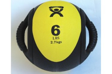 CanDo Dual-Handle Medicine Ball as example of best weight-lifting equipment to get stronger