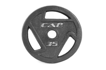Cap Olympic Grip Weight Plate Collection as example of best weight-lifting equipment to get stronger
