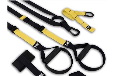 The TRX PRO3 Suspension Trainer as example of best weight-lifting equipment to get stronger