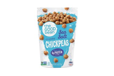 Bag of High-Protein The Good Bean Crunchy Chickpeas With Sea Salt