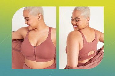 Old Navy High-Support PowerSoft Zip-Front Sports Bra