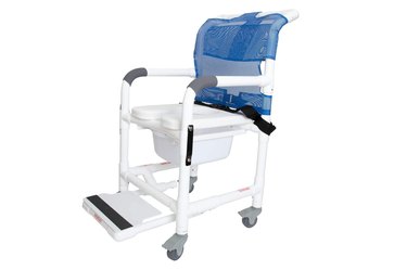 Fields Outdoor Supplies Deluxe Rolling Shower Chair With Drop Arms, one of the best shower chairs