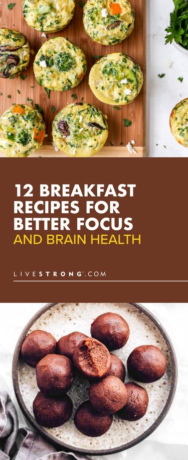 custom pin showing two of the best breakfast recipes for brain health and focus