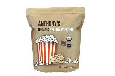 Bag of Anthony's organic yellow popcorn kernels