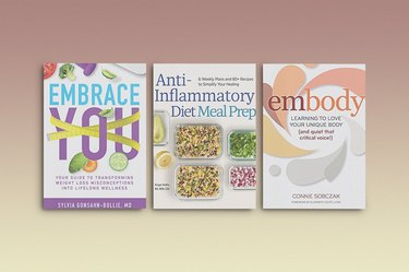 collage of three of the best weight-loss books