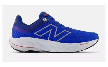 a blue New Balance Fresh Foam X 860v14, one of the best shoes for sciatica, on a white background