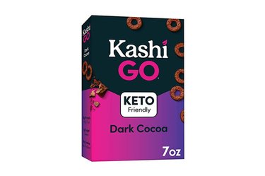 Kashi GO Dark Cocoa cereal box.