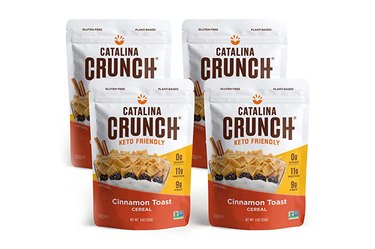 Set of 4 bags of Catalina Crunch cinnamon toast cereal