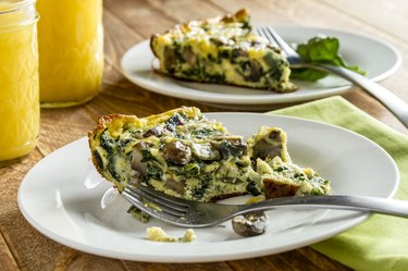 Spinach Mushroom and Egg Frittata