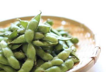 Japanese food, boiled Edamame