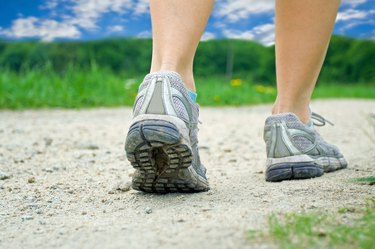 Walking exercise in summer