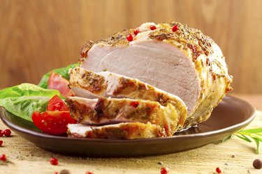 Marinated roast ham