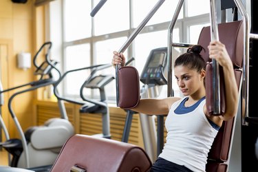 Young woman in the gym