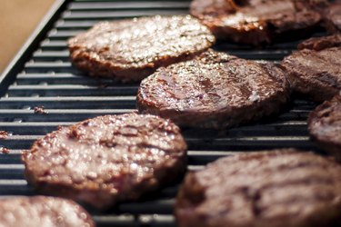 Hamburgers on the Grill