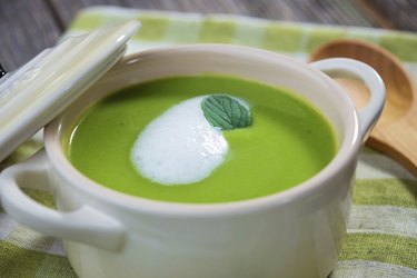 Green pea soup