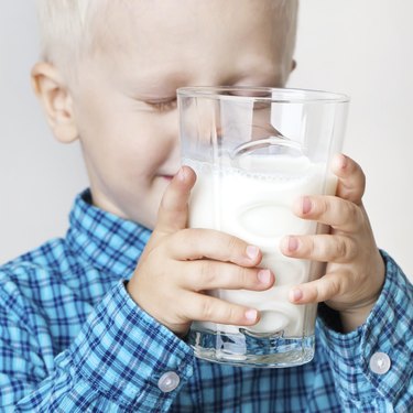 boy and milk.