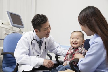 Baby Boy Visiting Doctor's Office