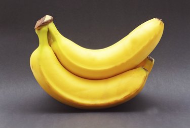 banana black background