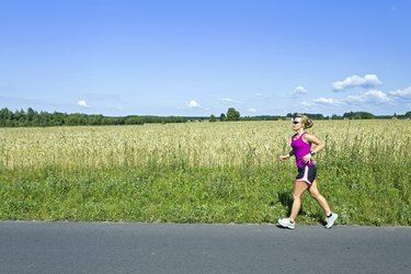 Running woman