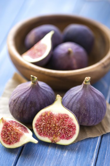 Figs on rustic table