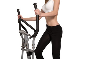 walking on elliptical trainer