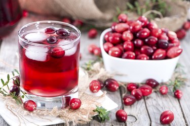 Effects of cranberry clearance juice