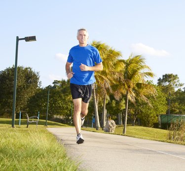 Mature Man Jogging